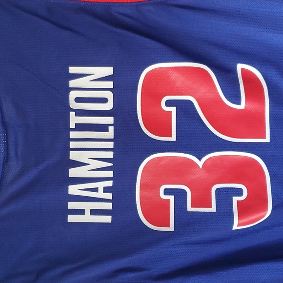 Detroit Pistons Rip Hamilton Blue Jersey Kids Large - Picture 6 of 7